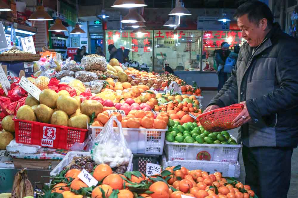 Chengdu Hotpot Food Tour Market Fruit