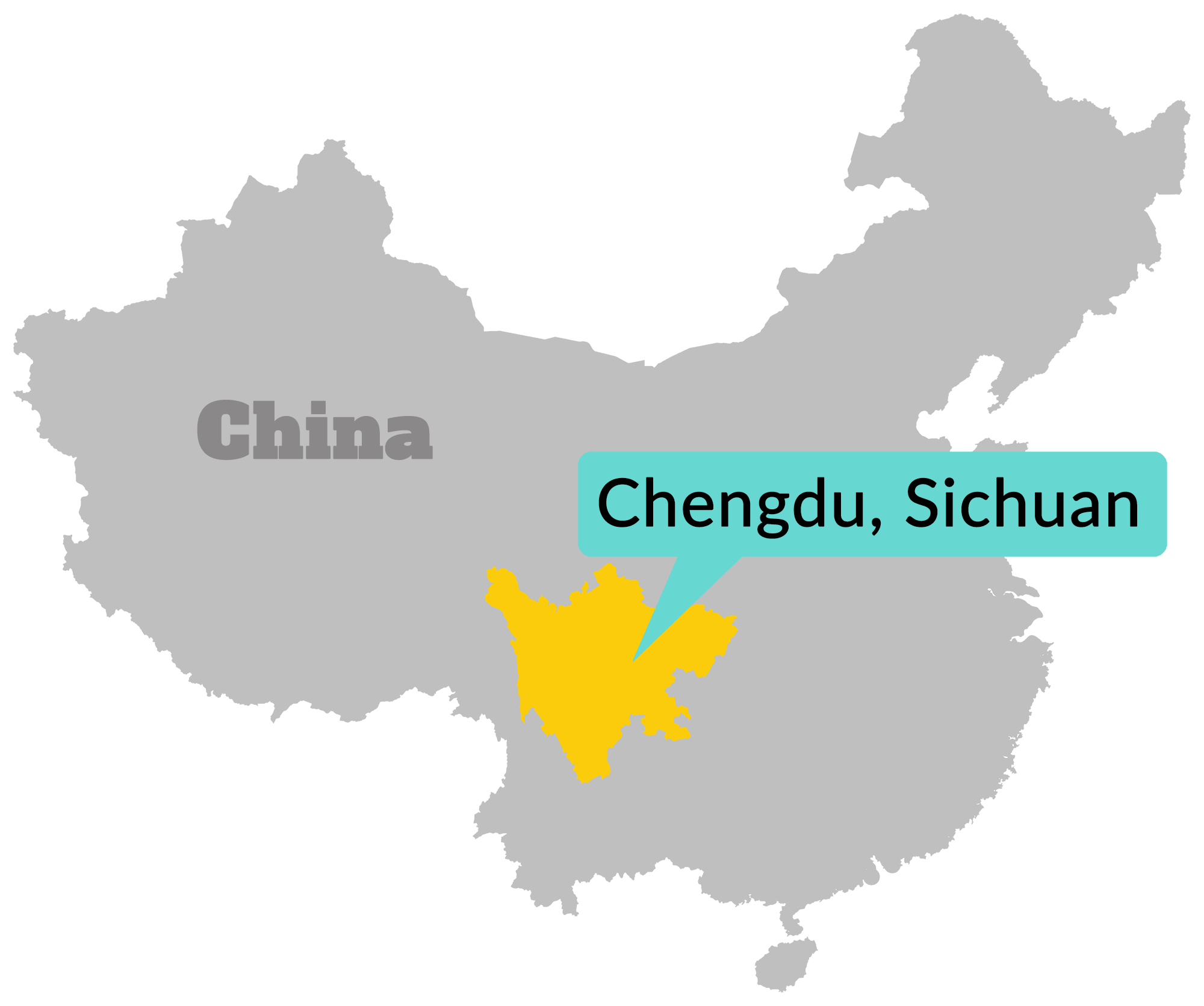 Chengdu Sichuan Map
