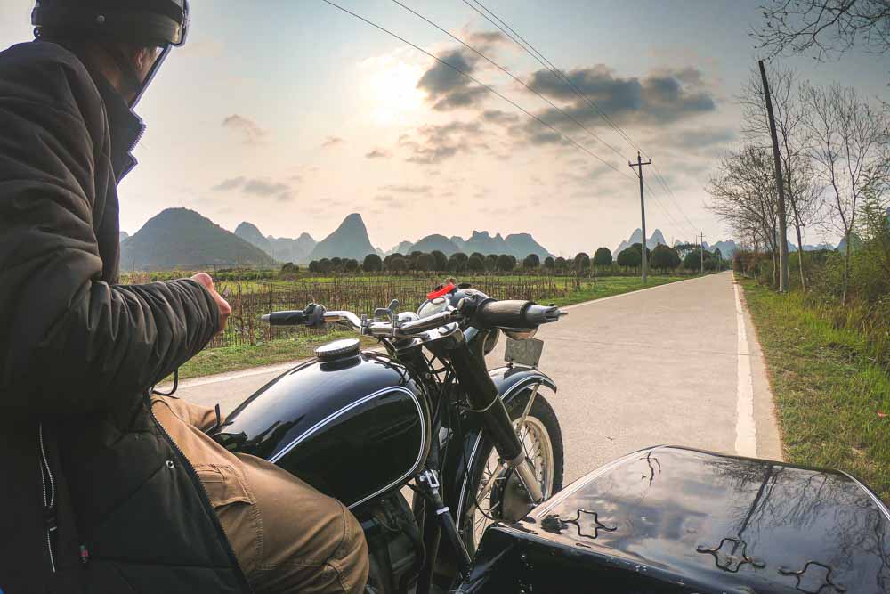 Eat Your Way Through Guilin and Yangshuo Sidecar Ride
