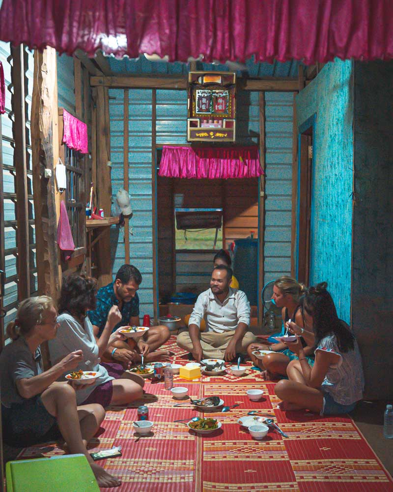 Old Siem Reap Evening Food Tour Home Meal