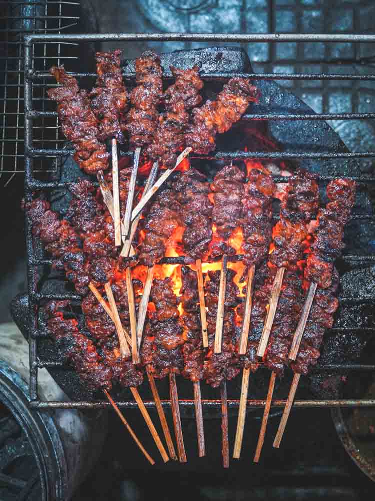 Cambodian barbecue skewers