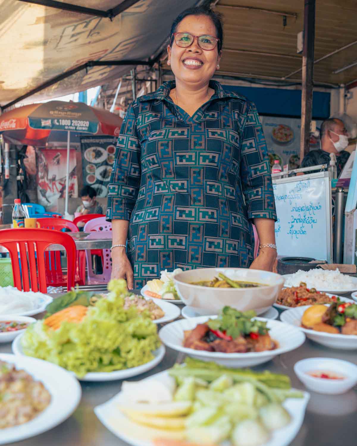 Phnom Penh Evening Food Tour Vendor