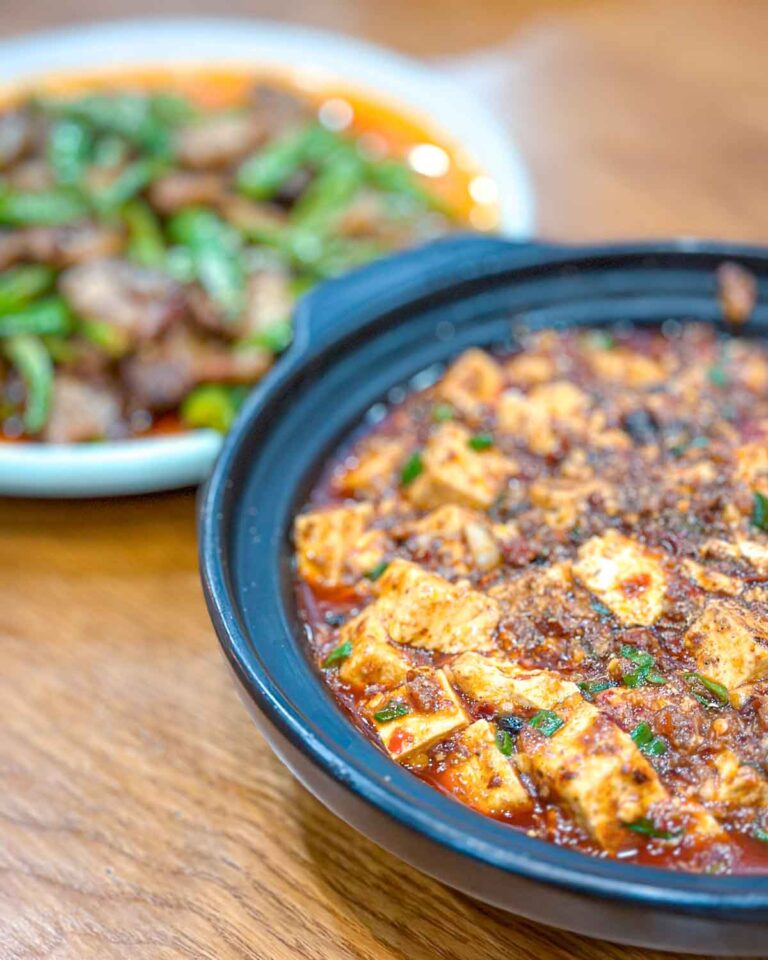 Mapo tofu dishes