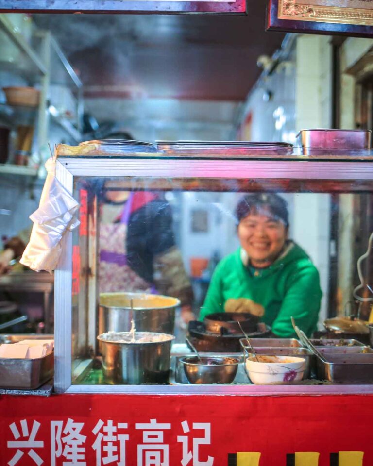 Chinese pancake vendor