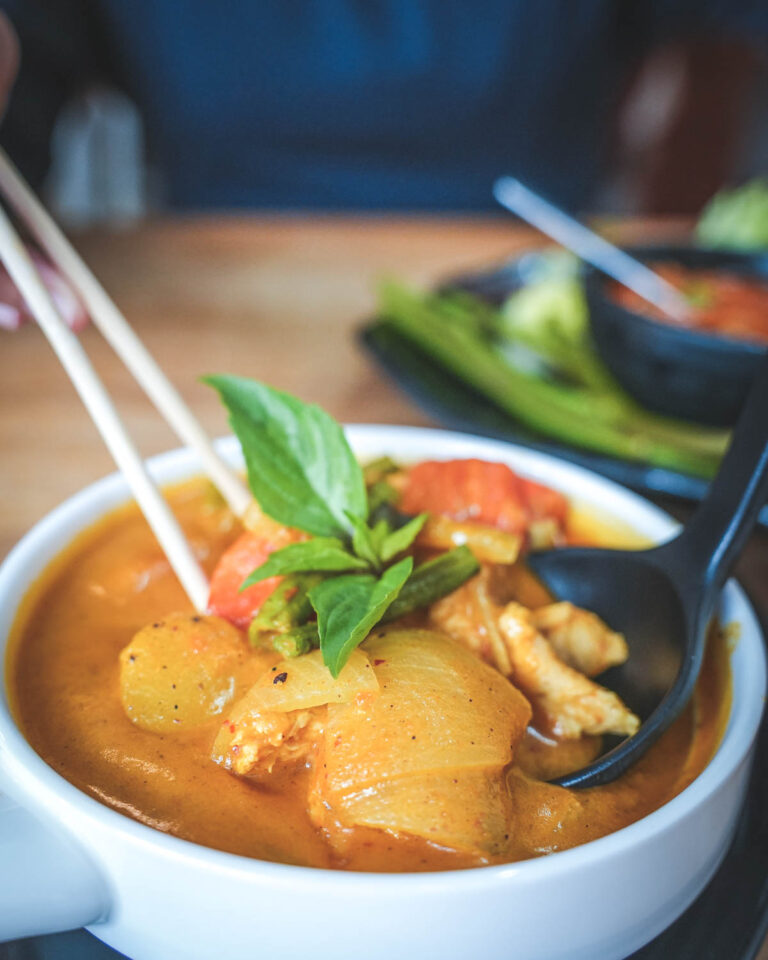 Siem Reap temple soup and salad
