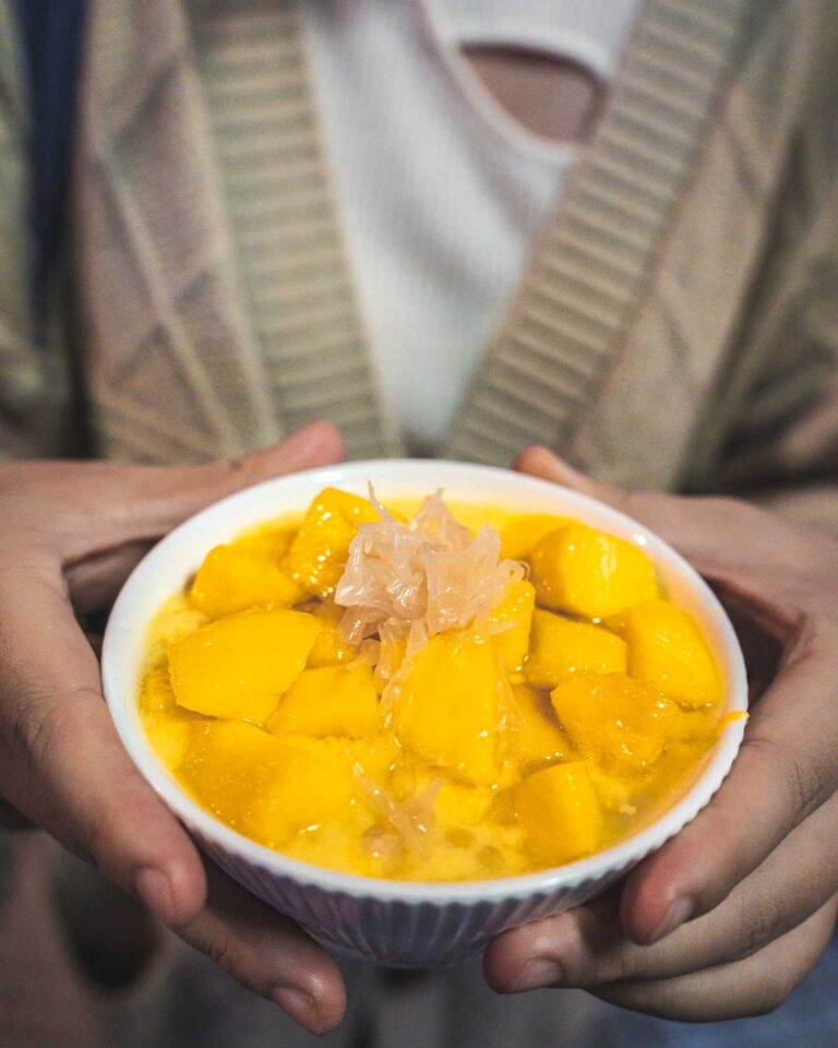 Mango and Pomelo dessert