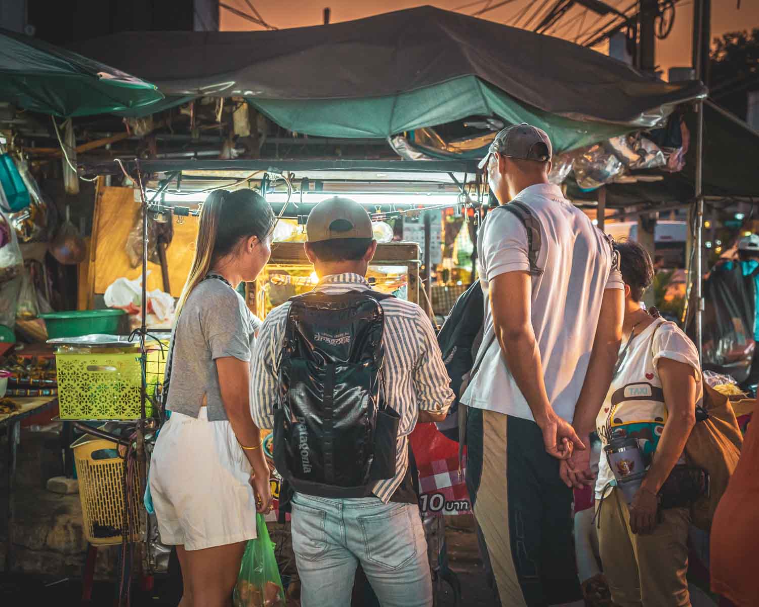 Bangkok Evening Food Tour by Tuktuk Street Vendor