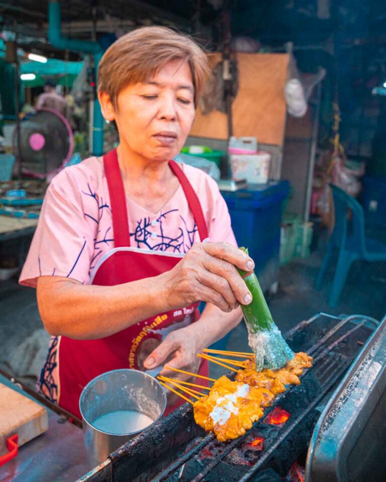 Bangkok Food Tour by Tuktuk Satay BBQ