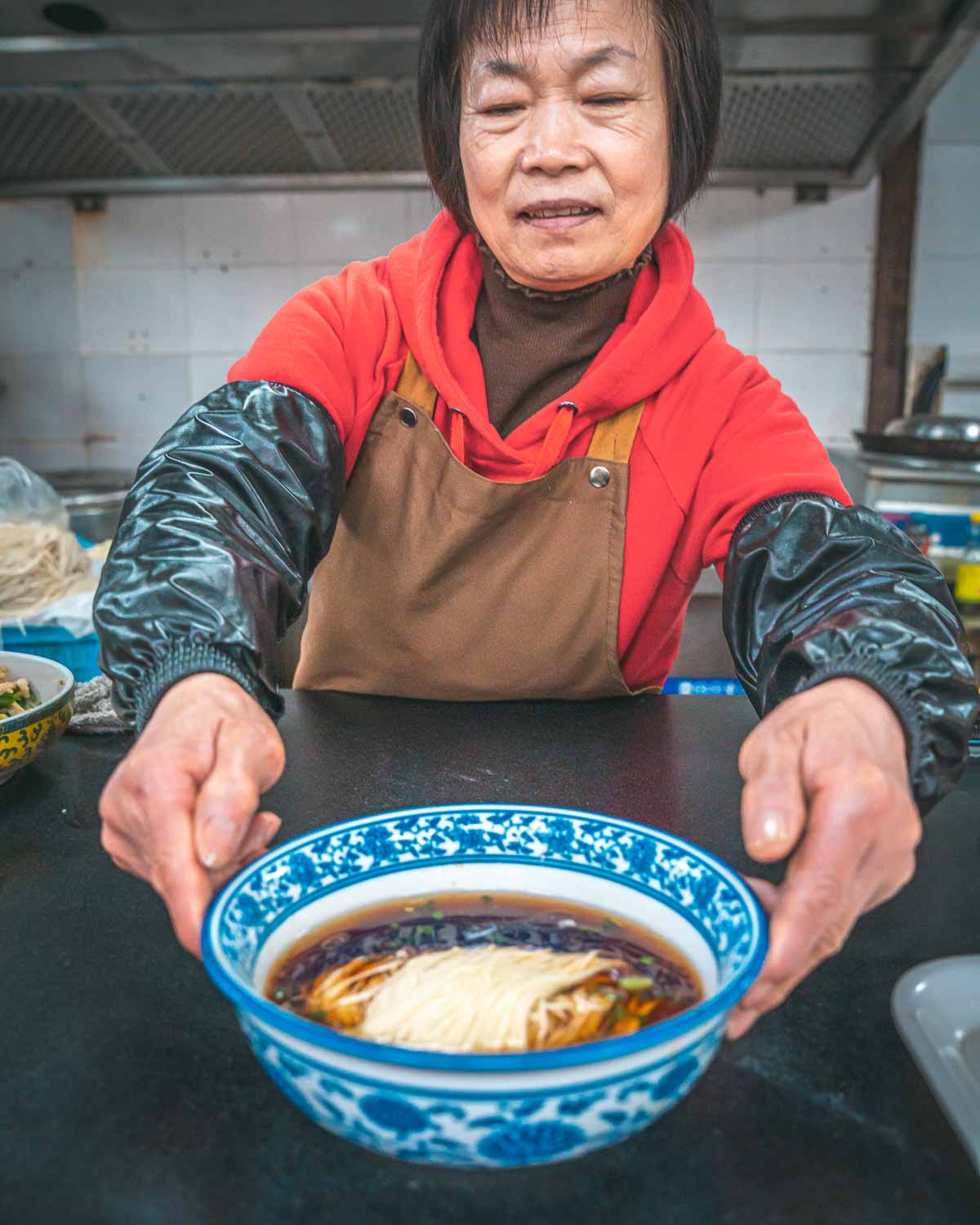 Suzhou Alley-way Food Tour Noodle Vendor