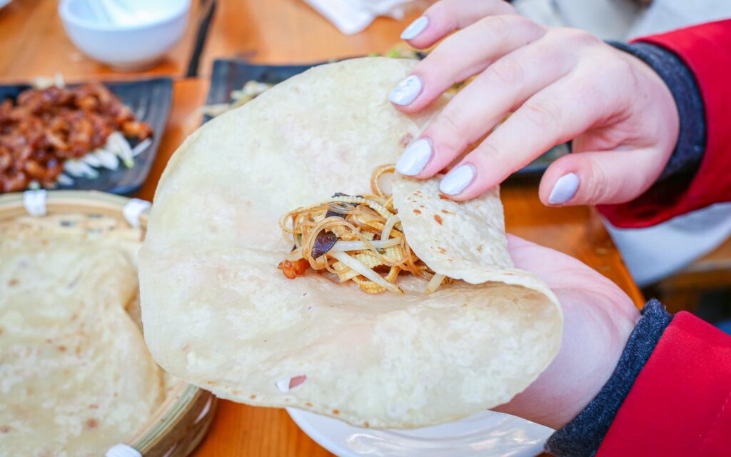 Beijing Spring pancake wrap