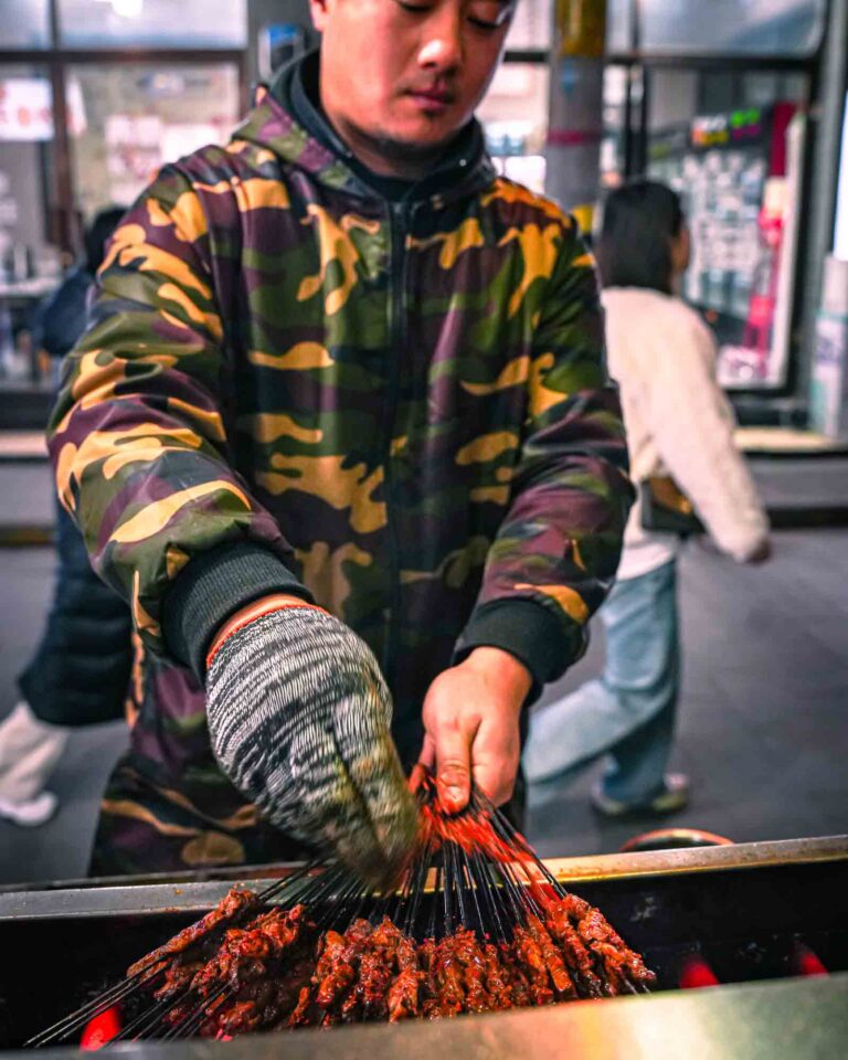 Xian barbecue vendor