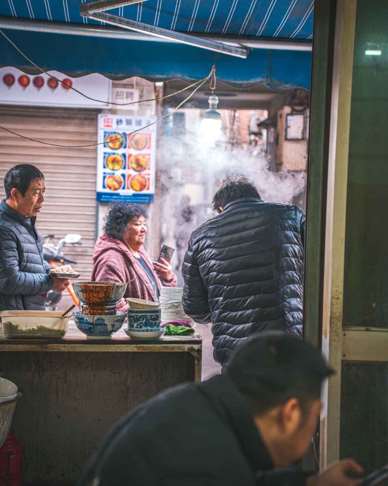 Xian Morning Market & Breakfast Food Tour Hot Sour Soup Restaurant