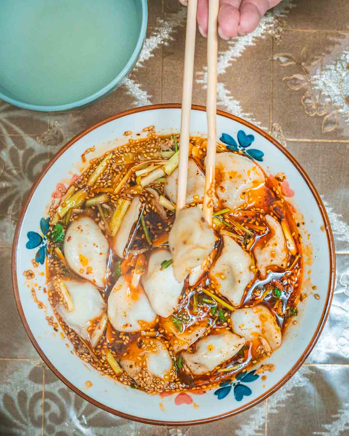 Xian Morning Market & Breakfast Food Tour Sour Soup Dumplings