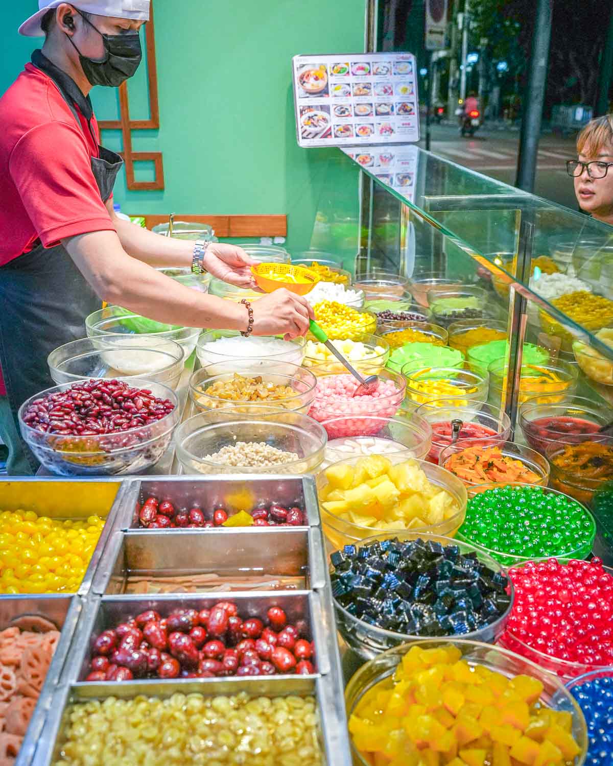 Bangkok Evening Food Tour by Tuktuk Local Dessert Vendor