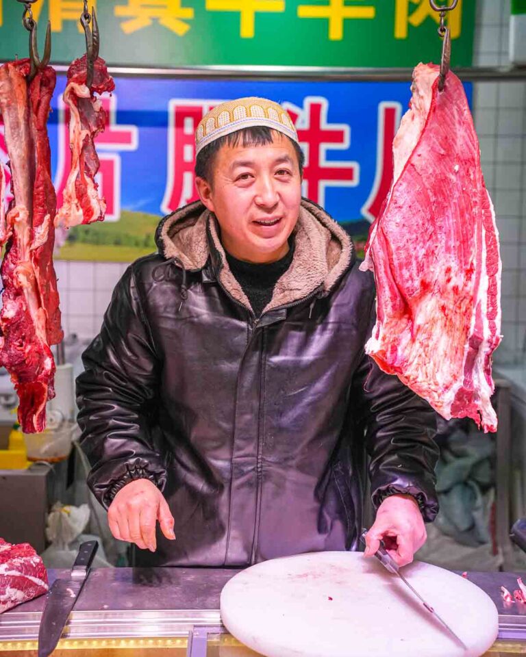 Beijing Hutong Breakfast Food Tour Meat Market