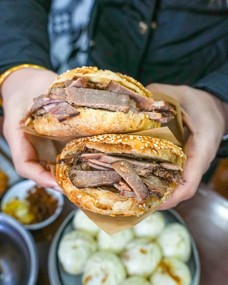 Beijing Hutong Breakfast Food Tour Sesame Bread Beef