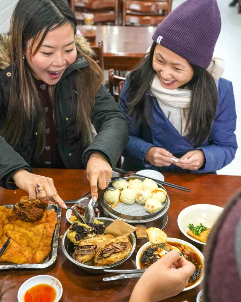 Beijing Hutong Breakfast Food Tour Table