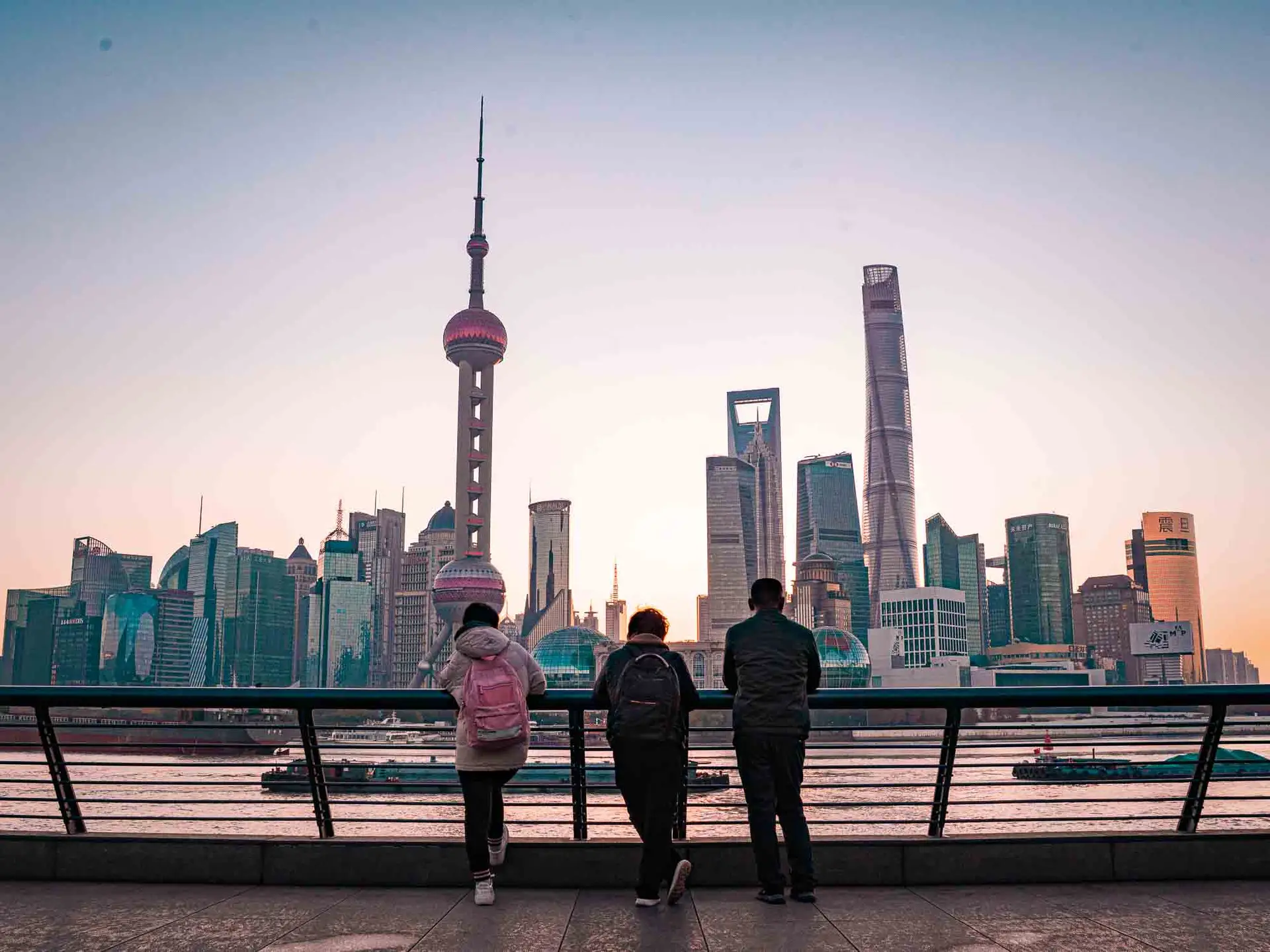 Shanghai's skyline cityscape
