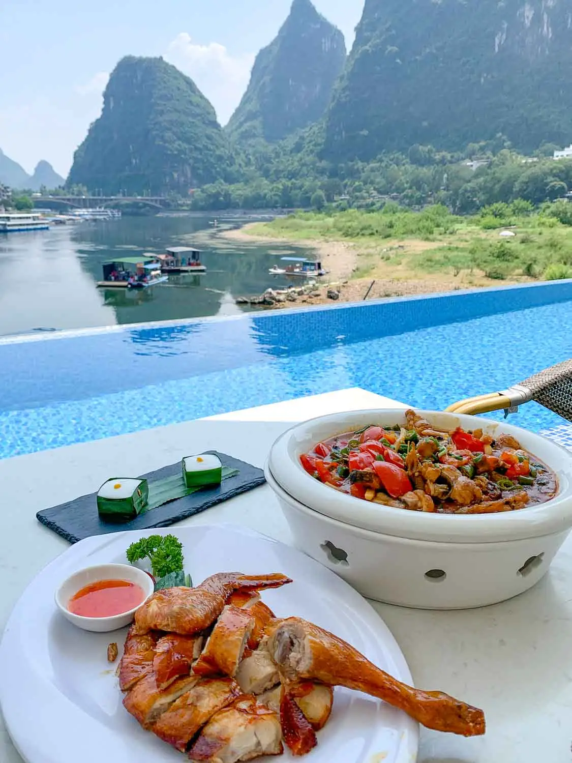 Poolside views