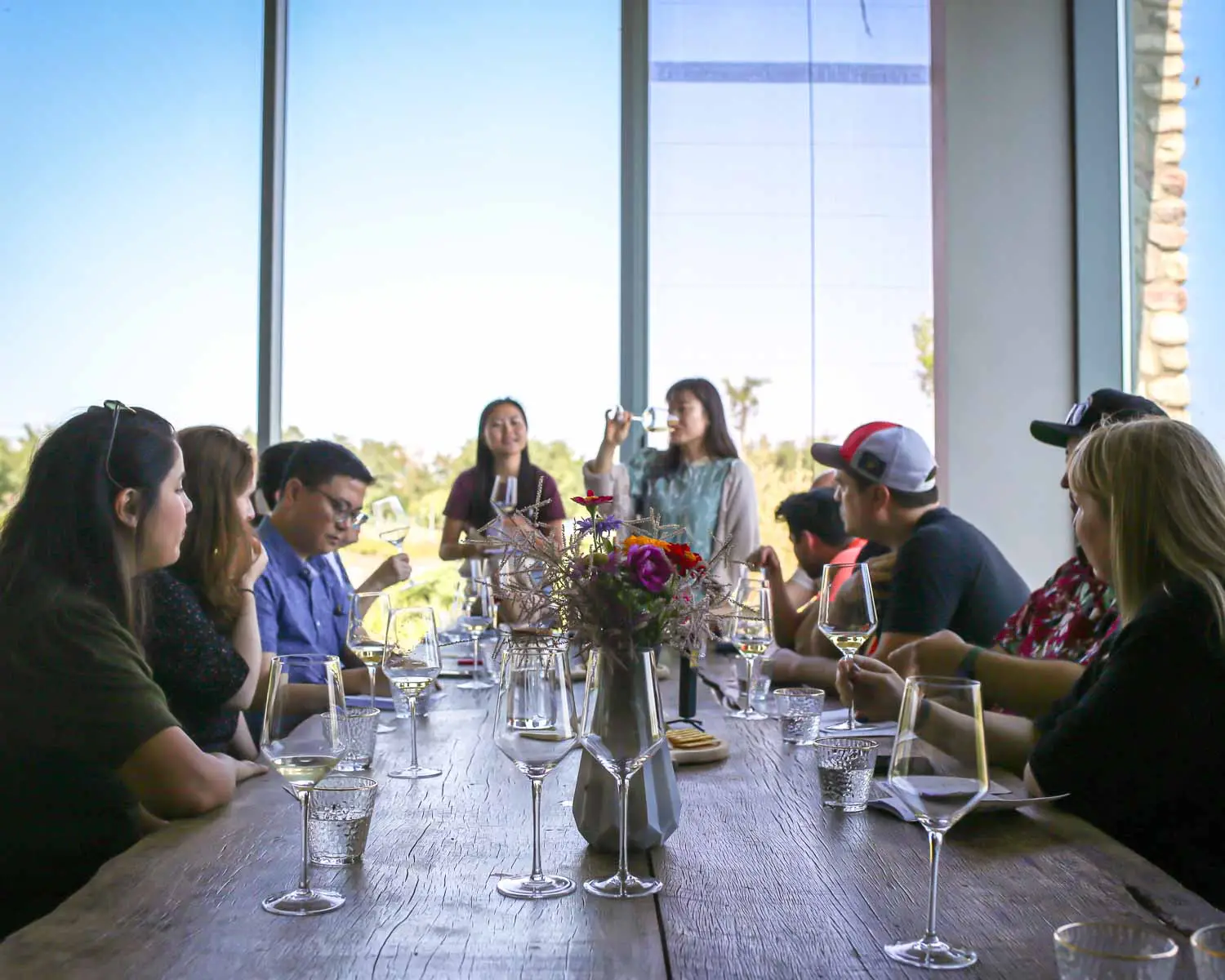 Wine tasting at Silver Heights