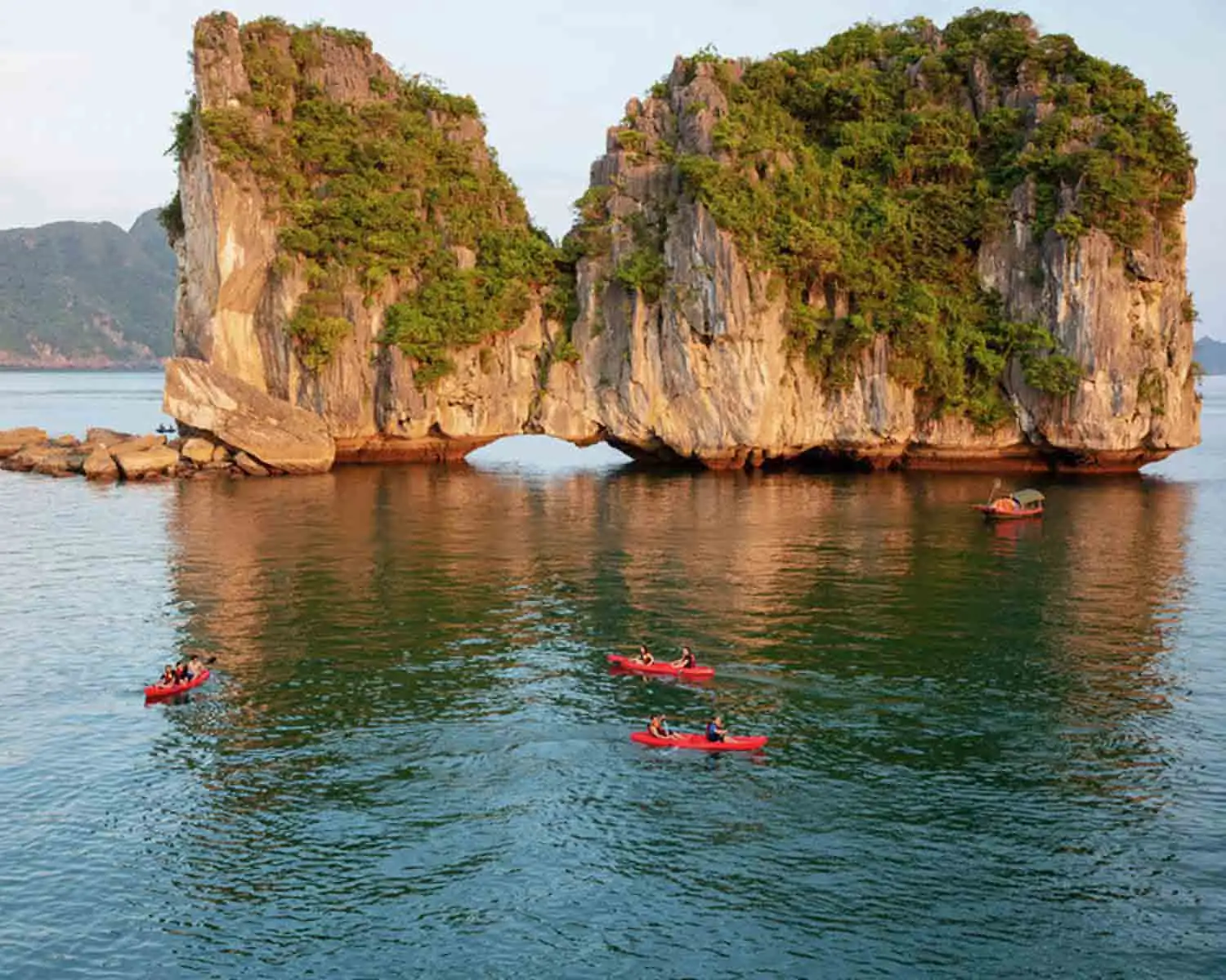 Kayaking in Halong Bay