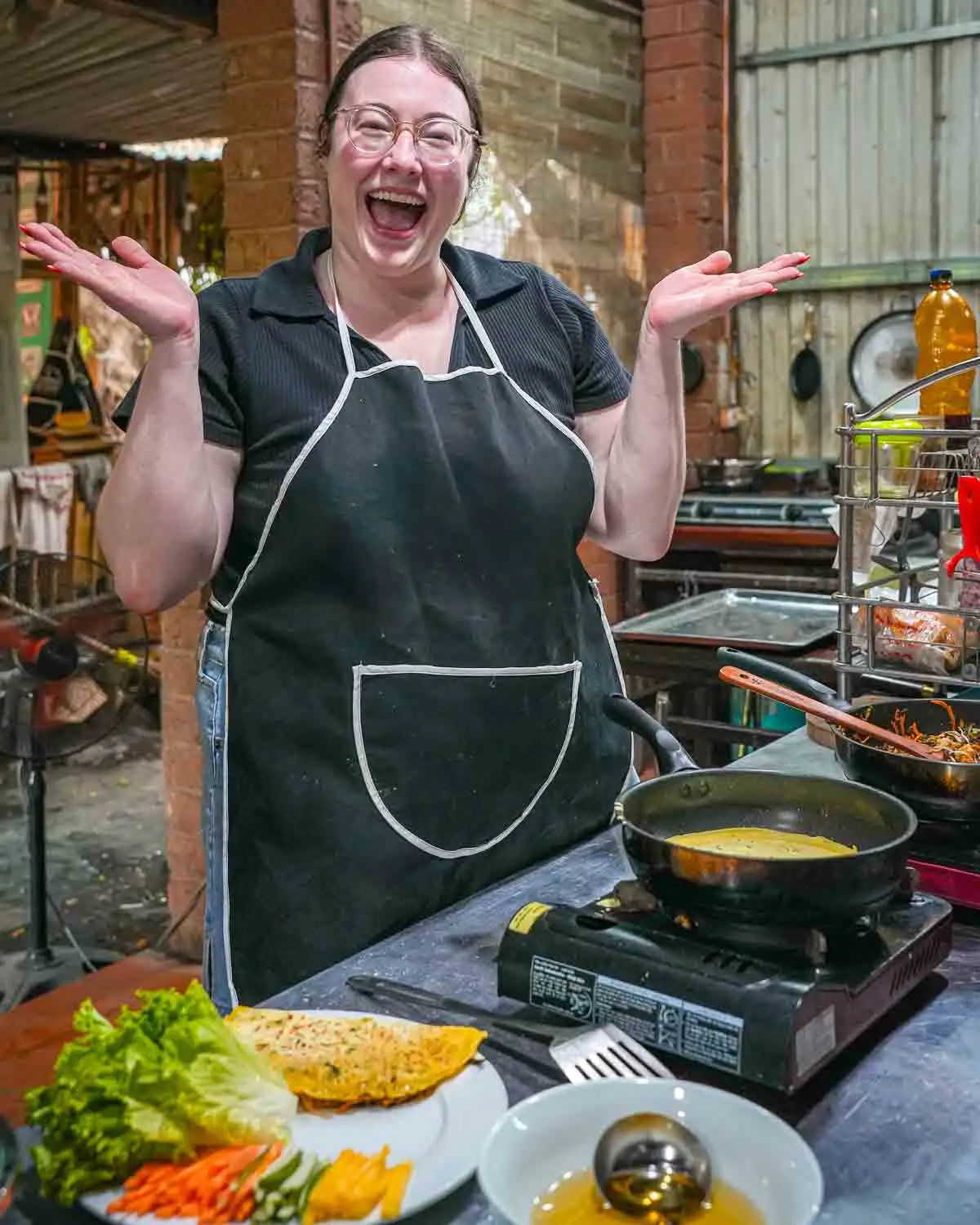 Guest in cooking class