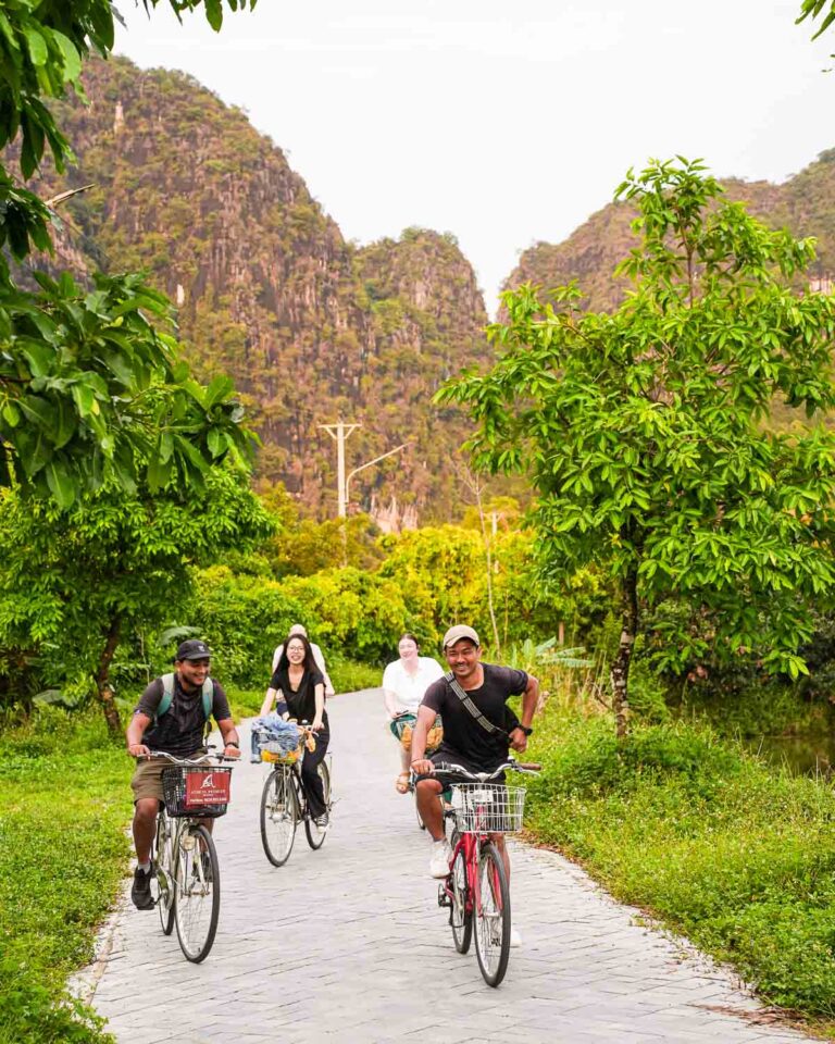 Cycling through mountains