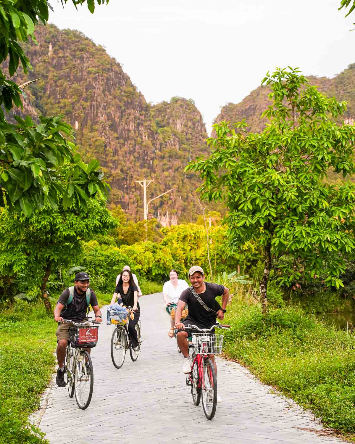 Cycling through mountains