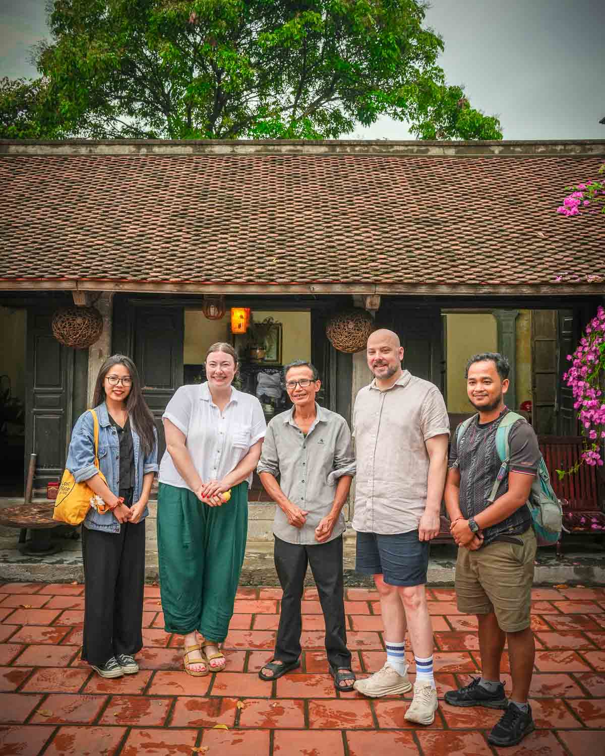 Guests visiting a local house