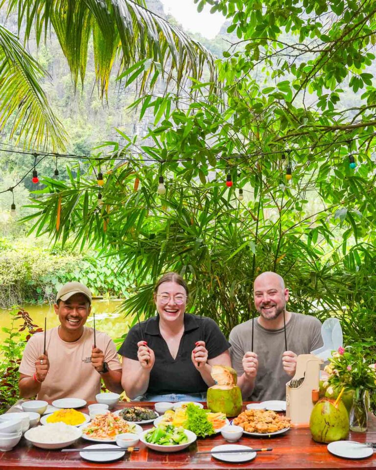 Guests enjoying cooking class