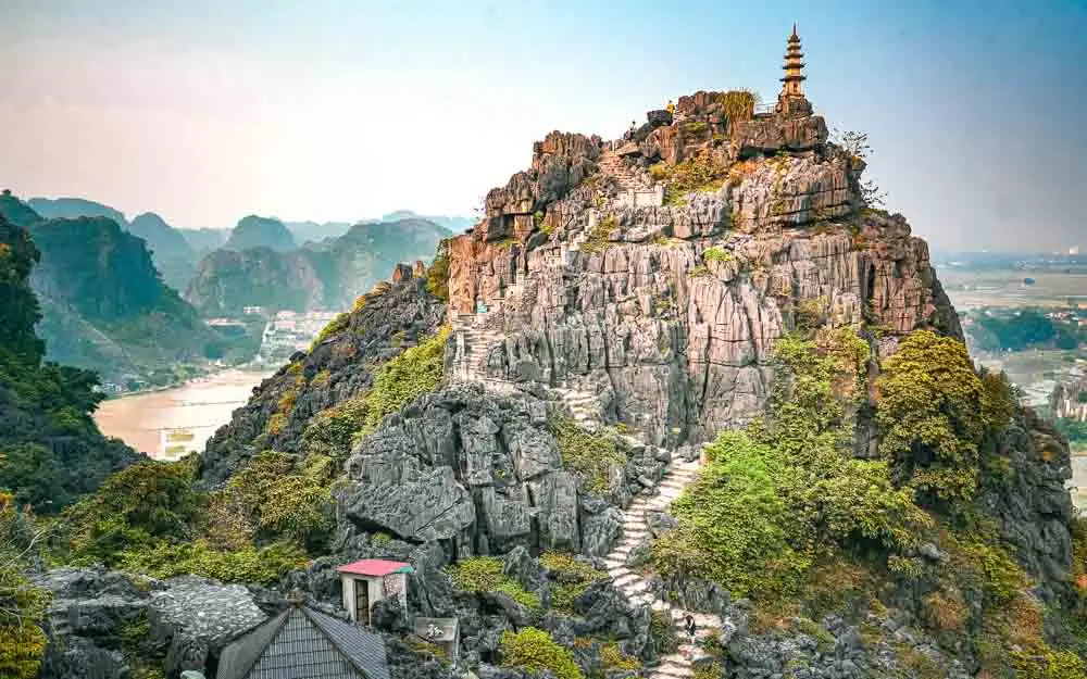 Mountaintop pagoda view