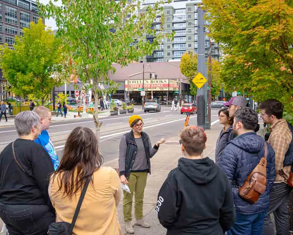Tour Group with guide