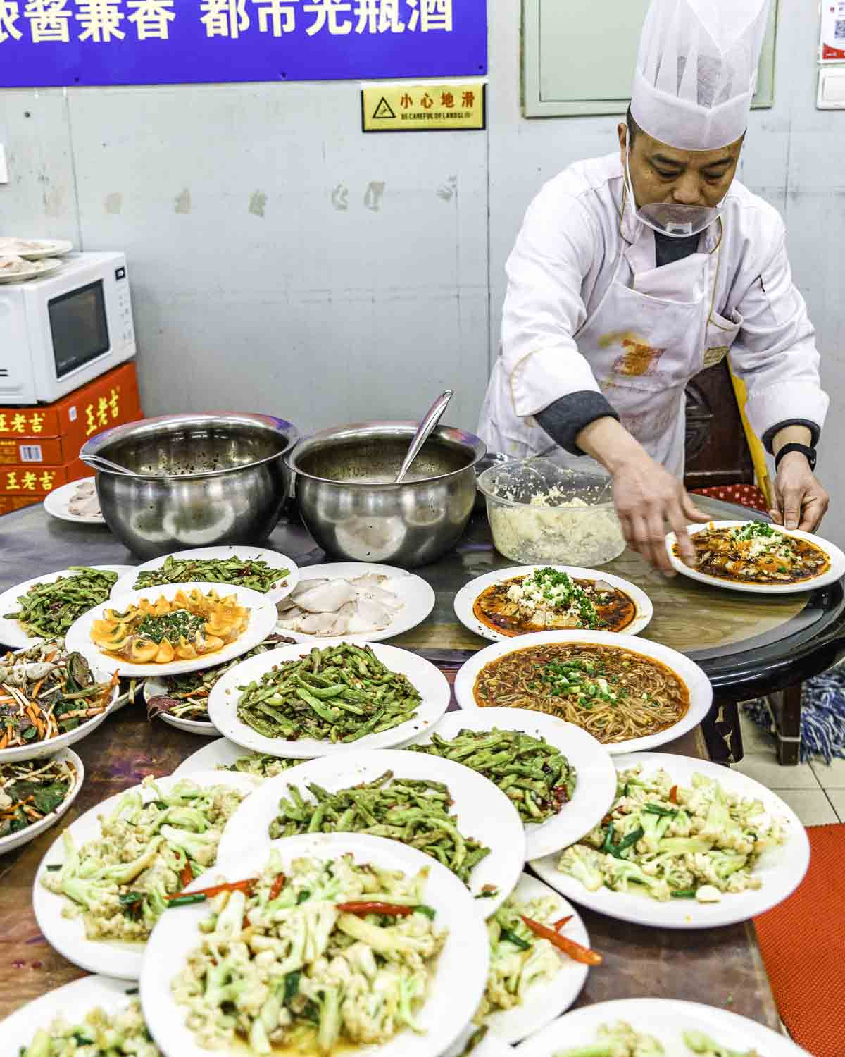 Chef Preparing Dishes