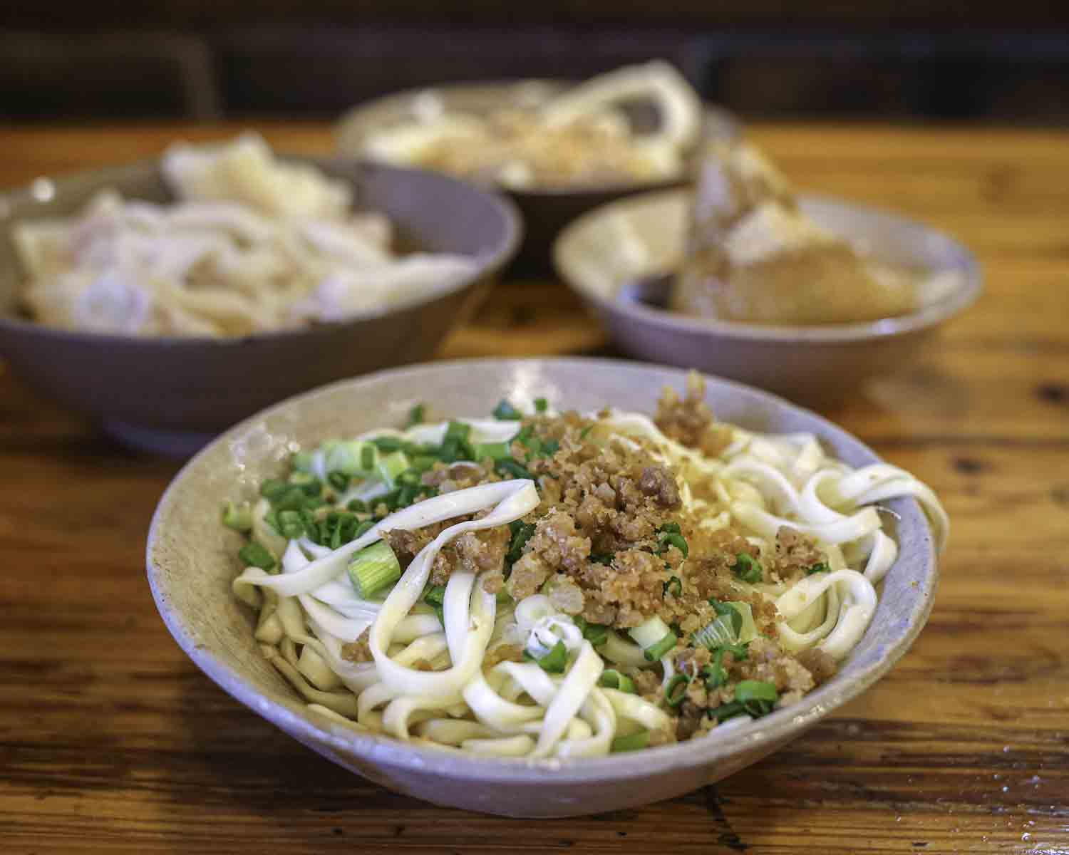 Bowls of Dan Dan Noodles