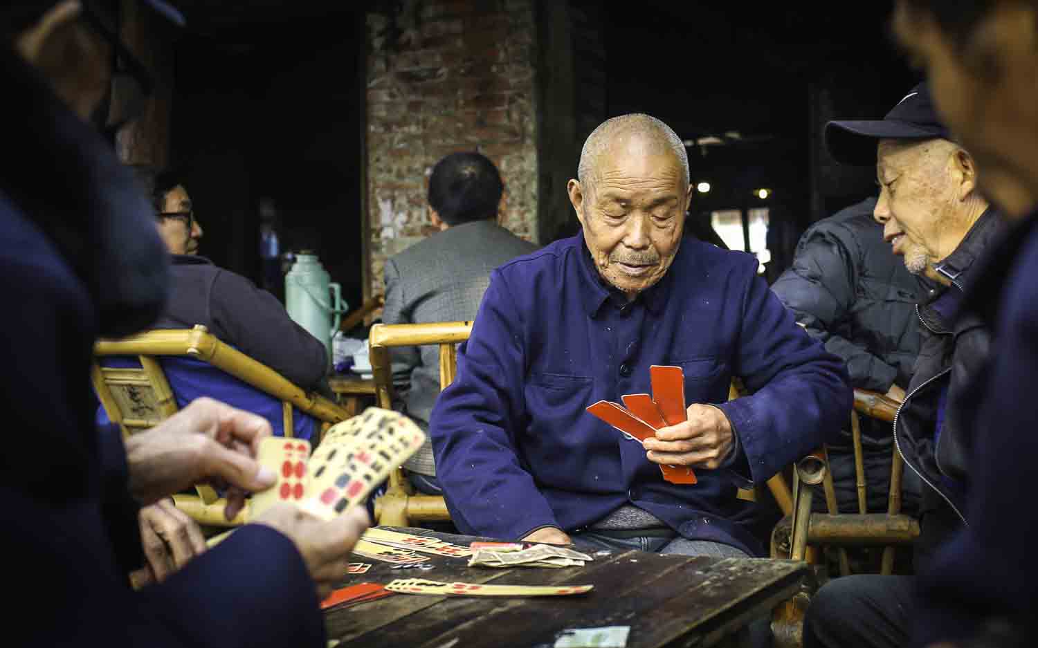 Locals Playing Traditional Card Game
