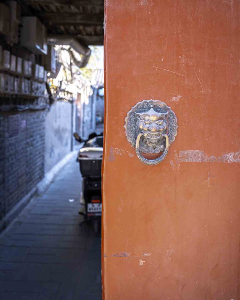 Big red door in a hutong