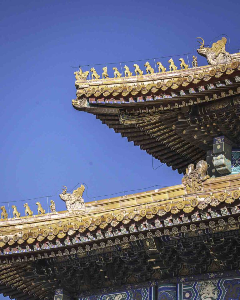 Forbidden city roof ornaments