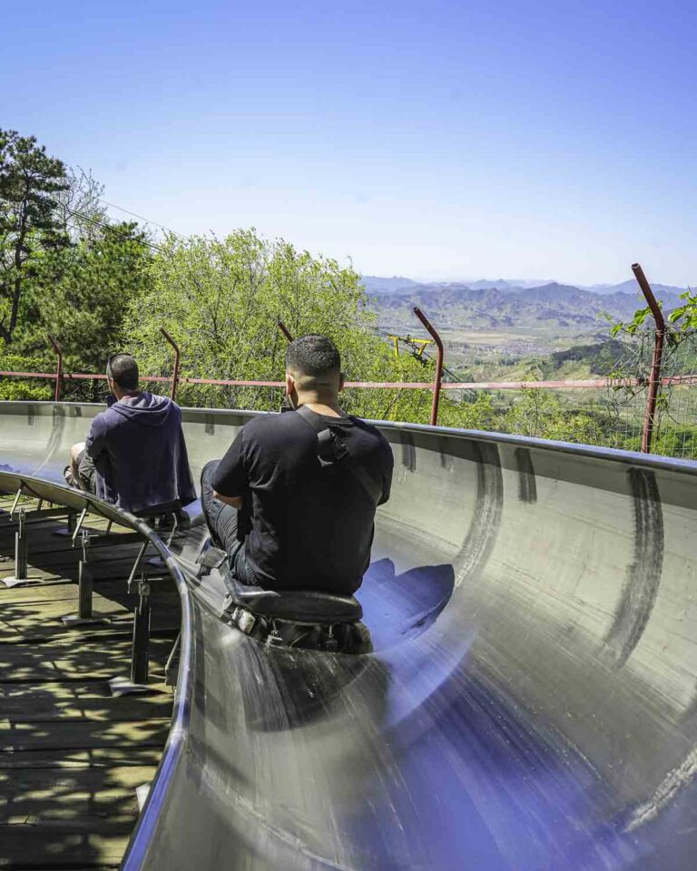Toboggan slide at Great Wall