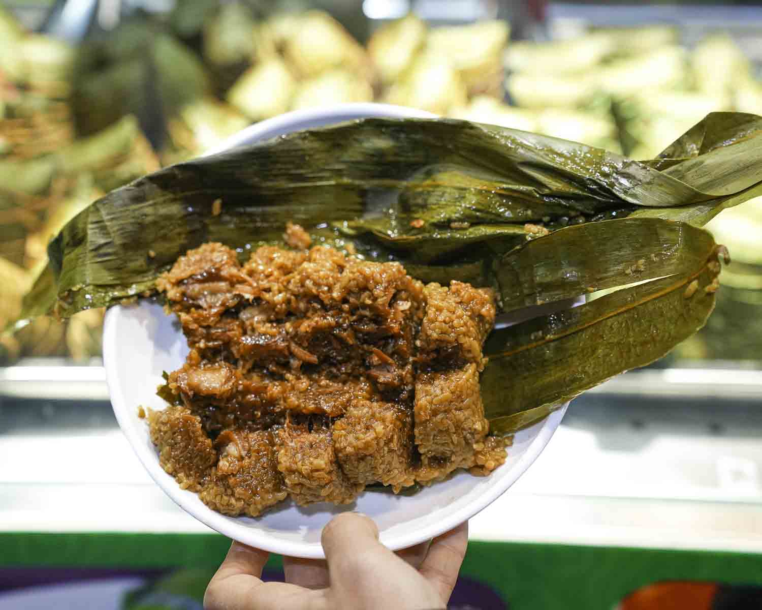 Fresh zongzi rice dumplings