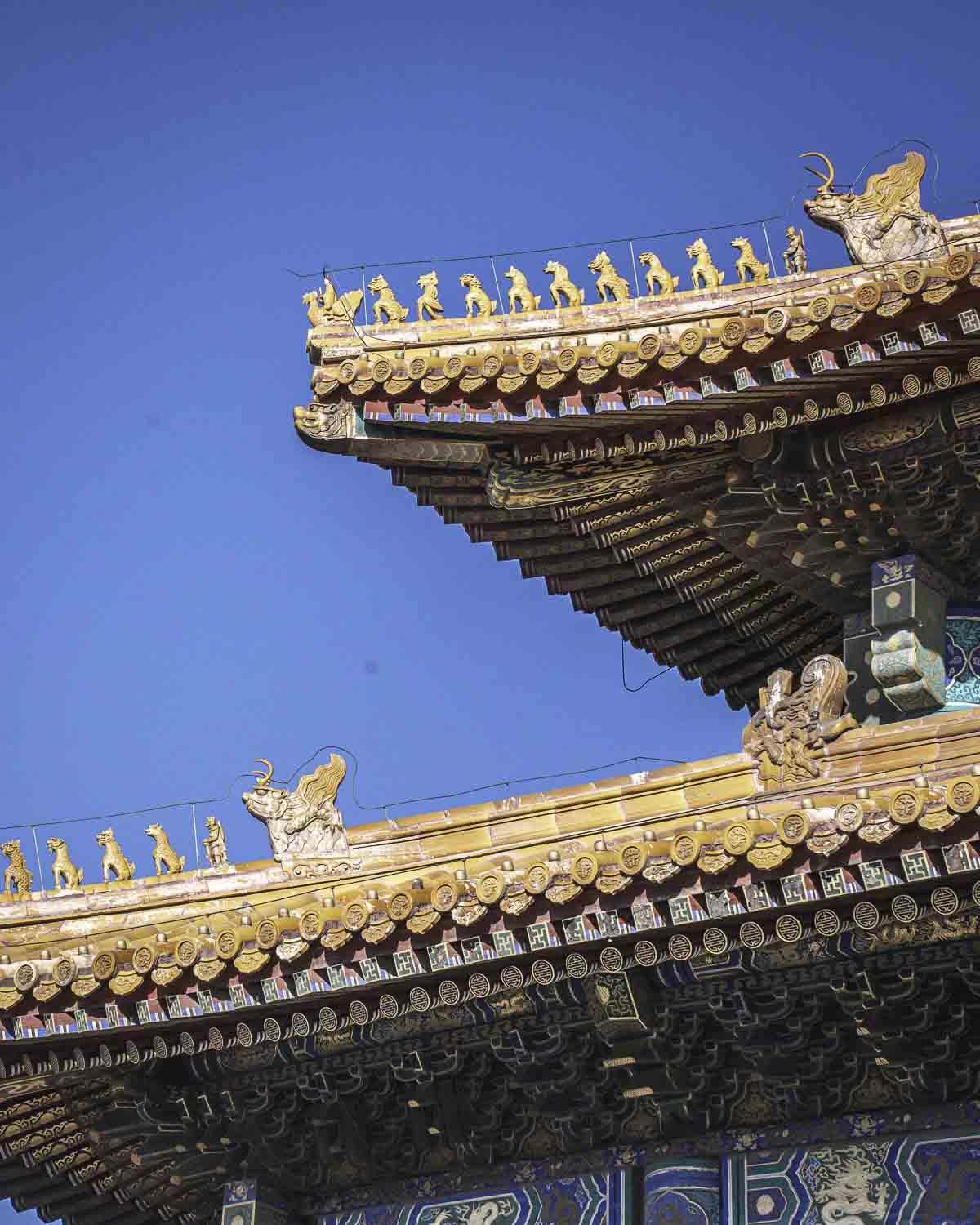 Forbidden city roof ornaments
