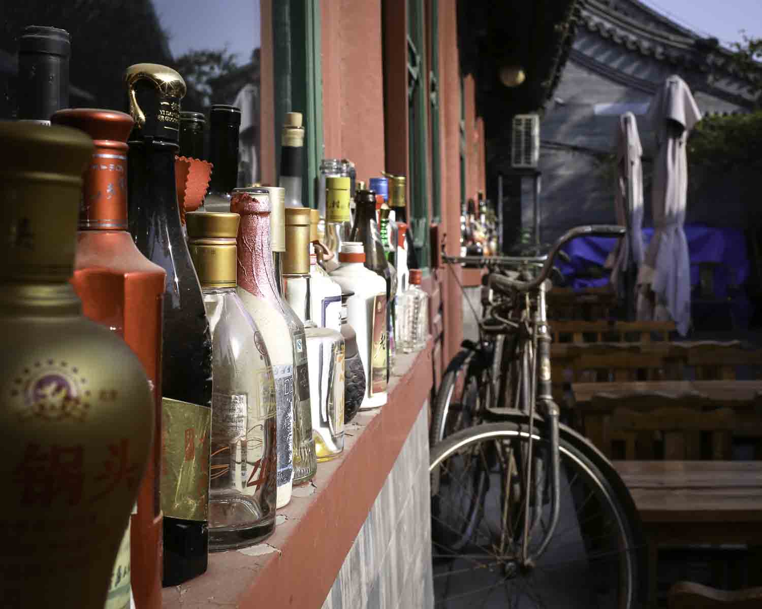 View of hutong alley
