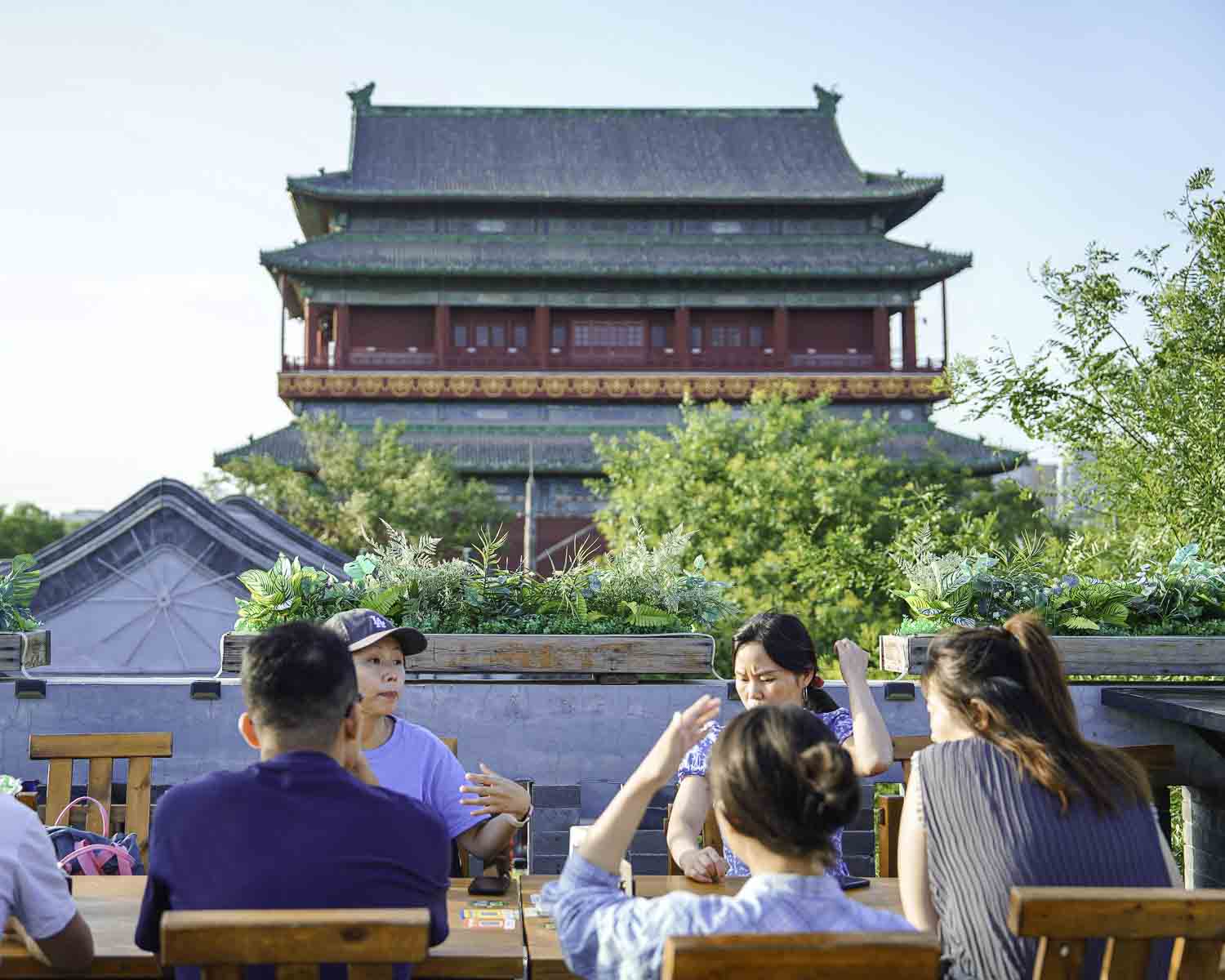 Beijing hotpot with rooftop view