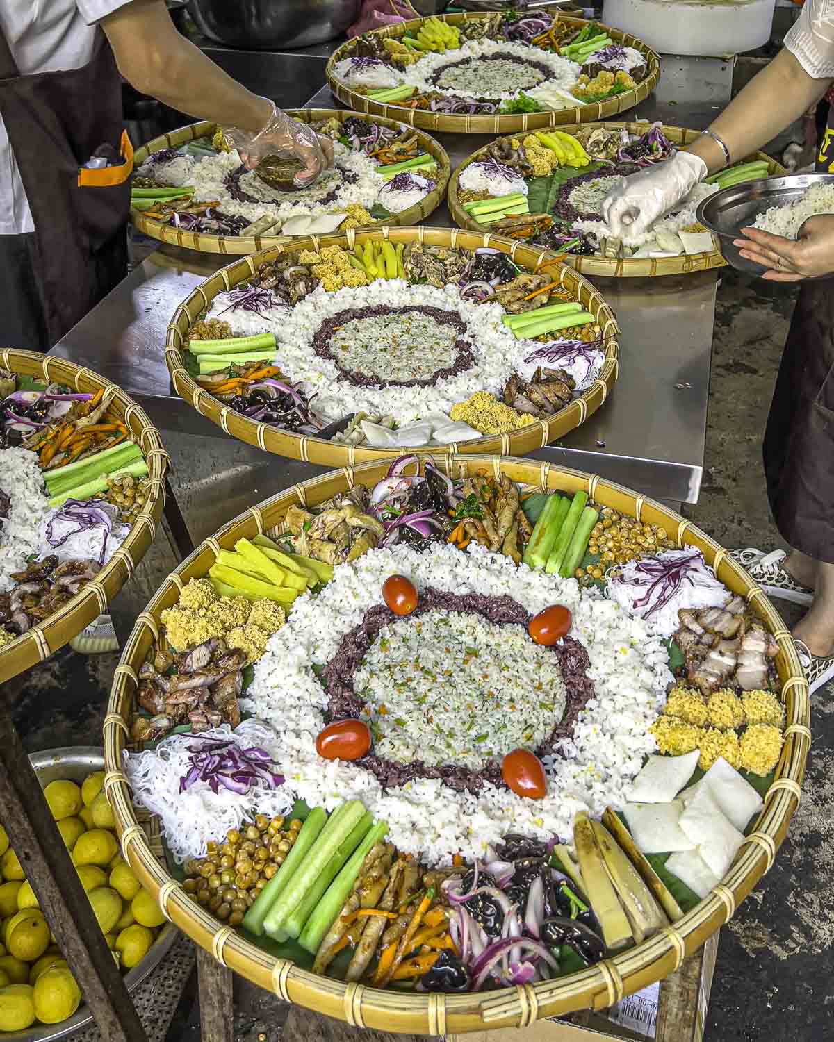 Table full of Dai minority platters