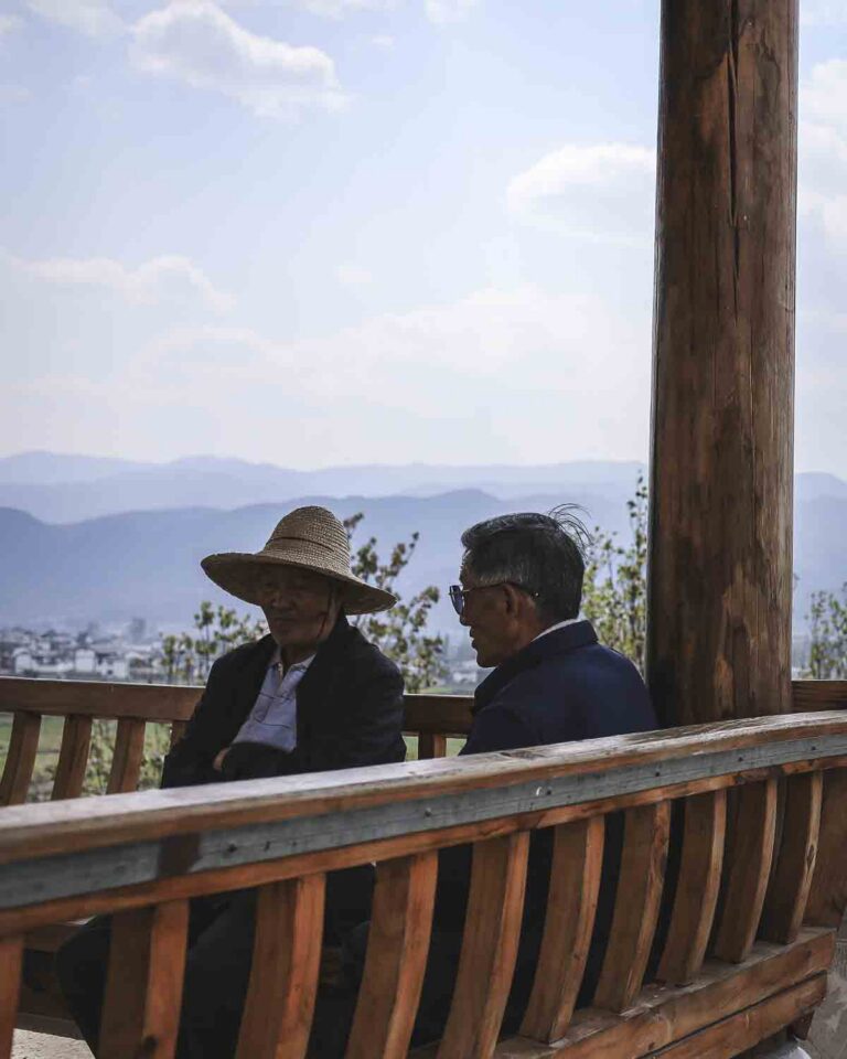 Locals enjoying the view