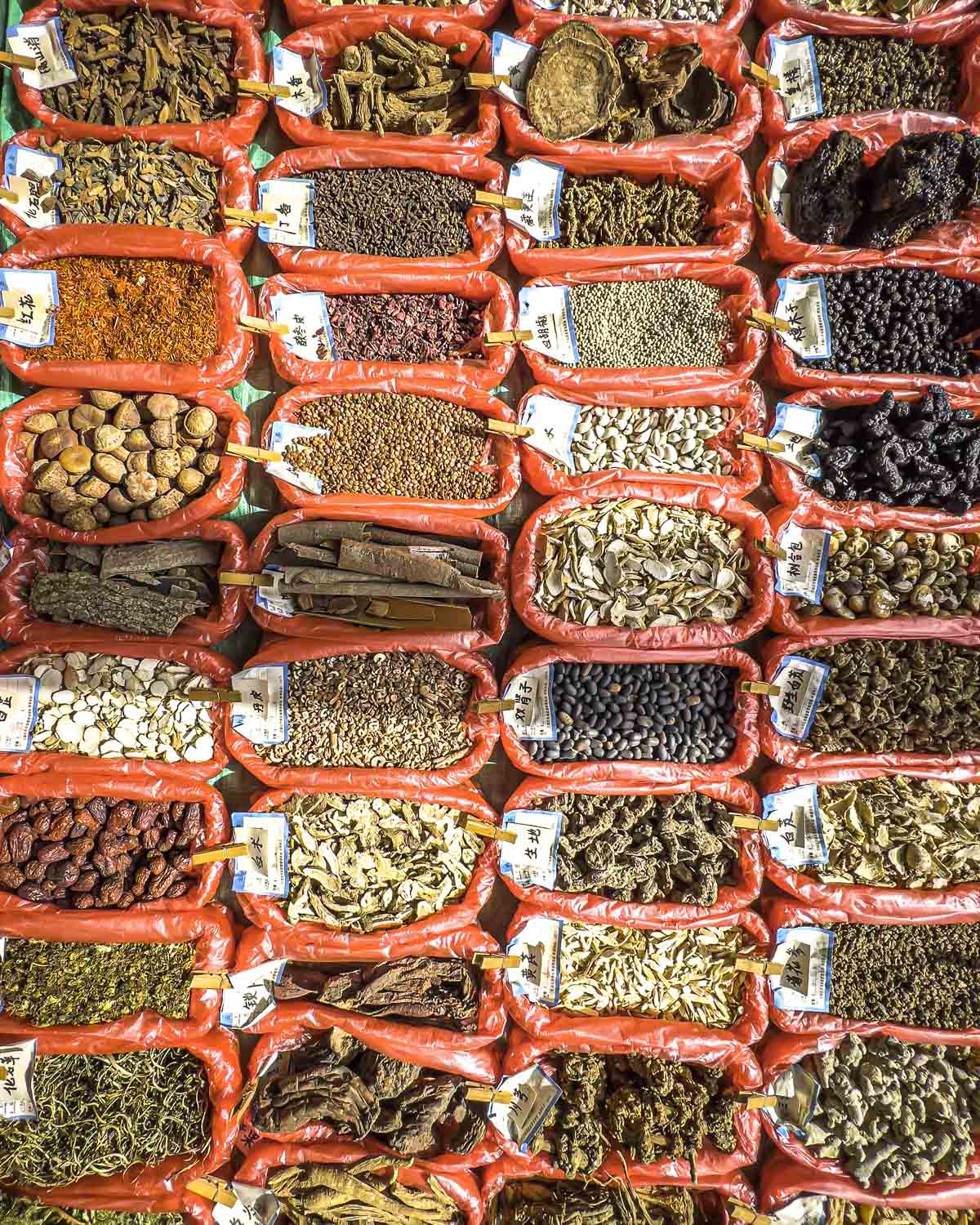 Traditional Chinese Medicine at the market