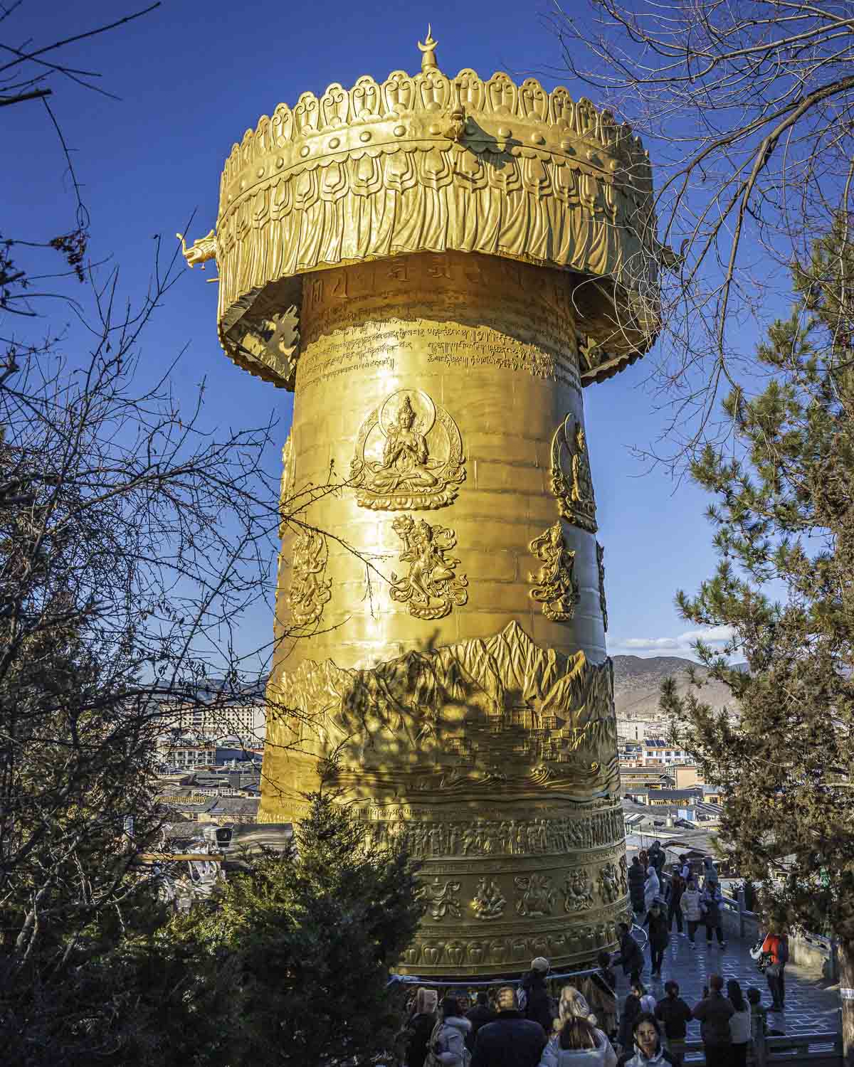 Tibetan prayer wheel