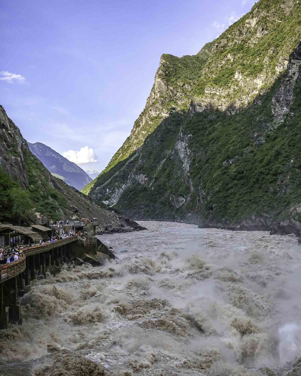 Tiger Leaping Gorge Walking Platform along the River
