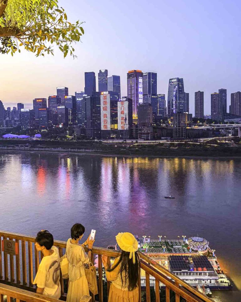 Chongqing skyline across river