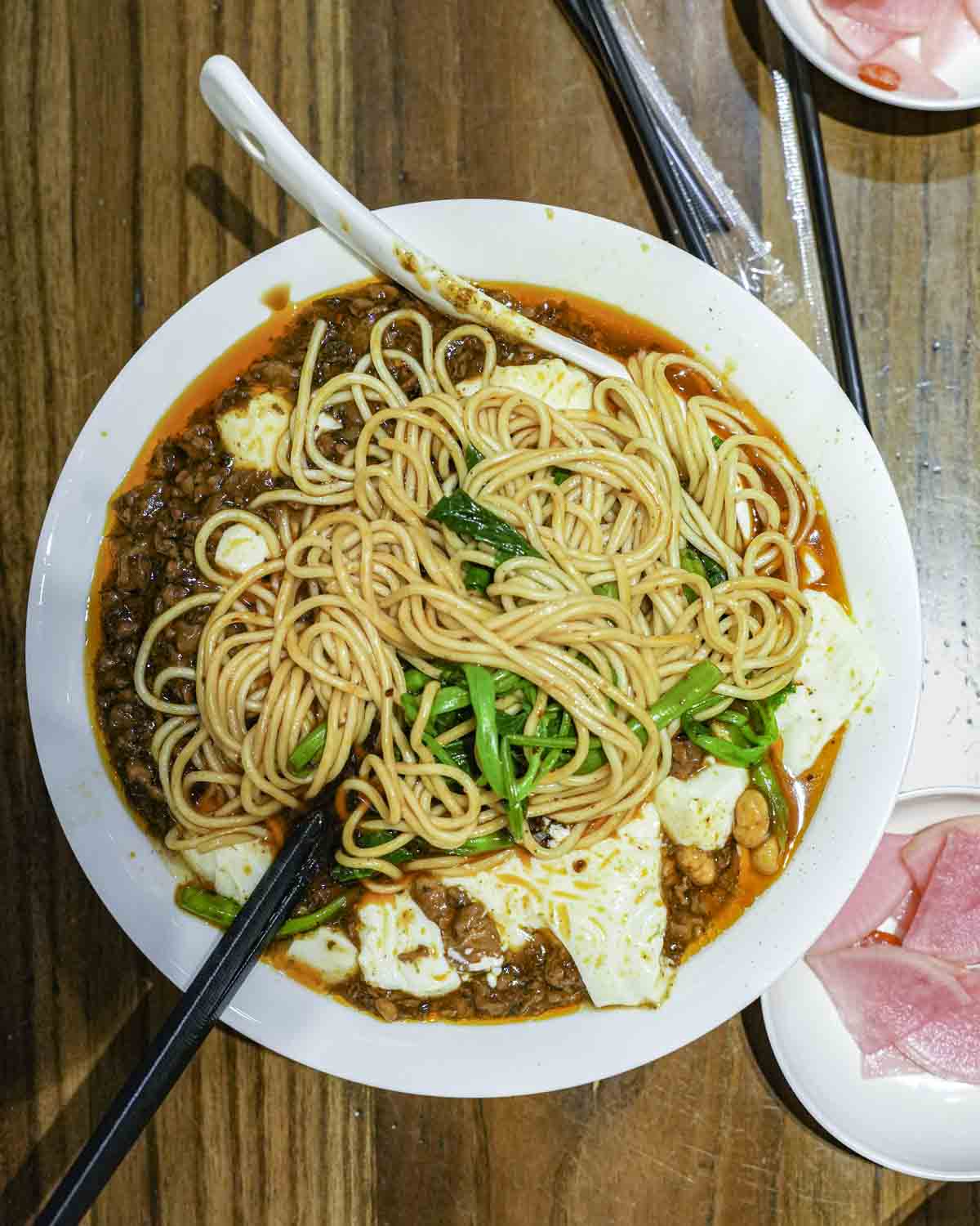 Chongqing xiaomian noodle bowl
