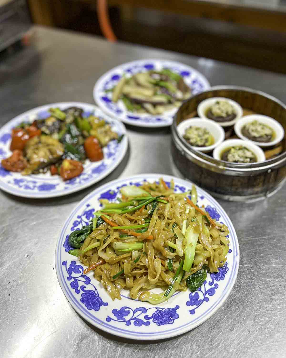 Cooking class dishes